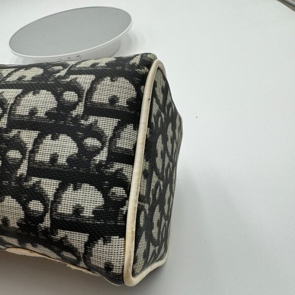 Christian Dior-Authentic- Vanity Trotter Canvas Cosmetic Pouch Black - Picture 6 of 13